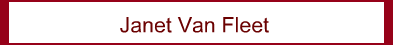 Janet Van Fleet